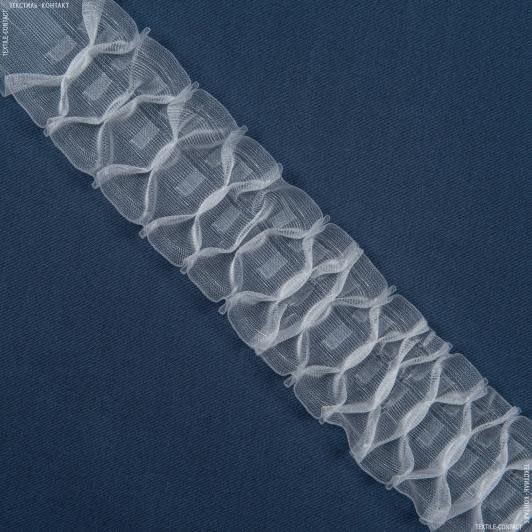 Ткани тесьма - Тесьма шторная Соты крупные прозрачная КС-1:2.5 80мм±0.5мм /100м