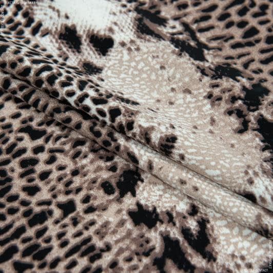 Ткани для юбок - Плательный креп morrocaine принт
