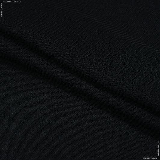 Ткани для юбок - Костюмная марлевка черная