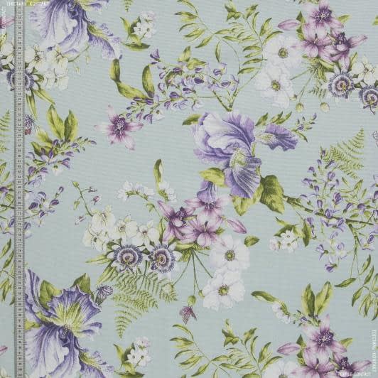 Ткани для декора - Декоративная ткань Фиона цветы фиолетовый