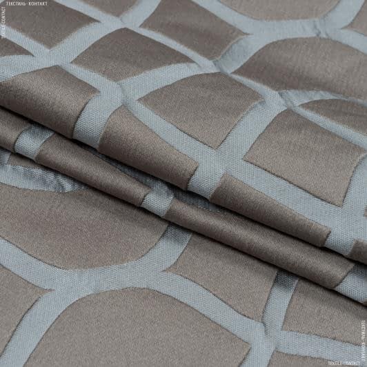 Ткани все ткани - Декоративная ткань Камила ромб т.беж-серый,серый