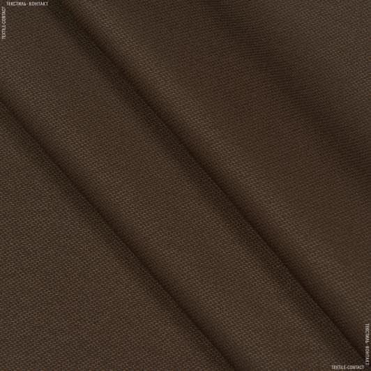 Тканини портьєрні тканини - Тканина для скатертин рогожка Ніле т.коричнева