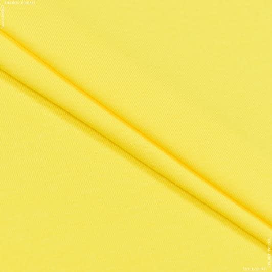 Ткани для спортивной одежды - Кулир стрейч желтый
