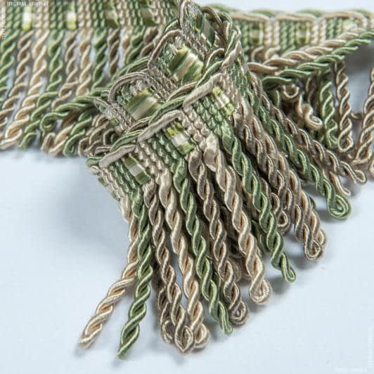 Ткани для декора - Бахрома Имеджен спираль нефрит