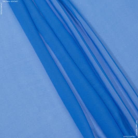 Ткани все ткани - Шифон натуральный стрейч голубой