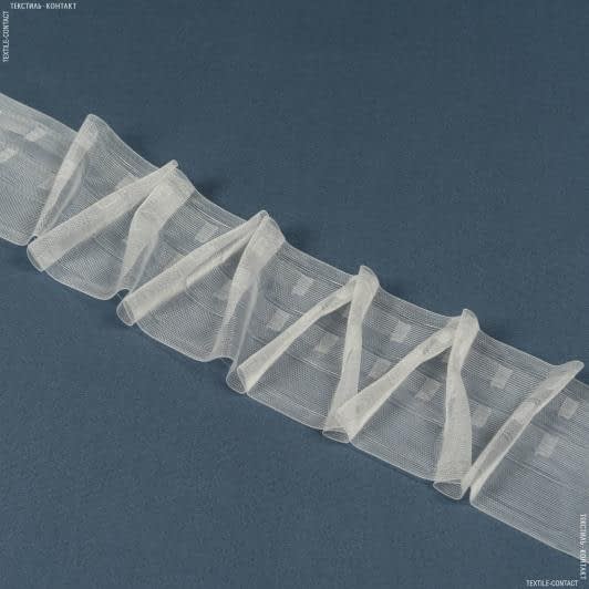 Ткани для декора - Тесьма шторная Зиг-Заг прозрачная КС-1:2.5 100мм±0.5мм/100м