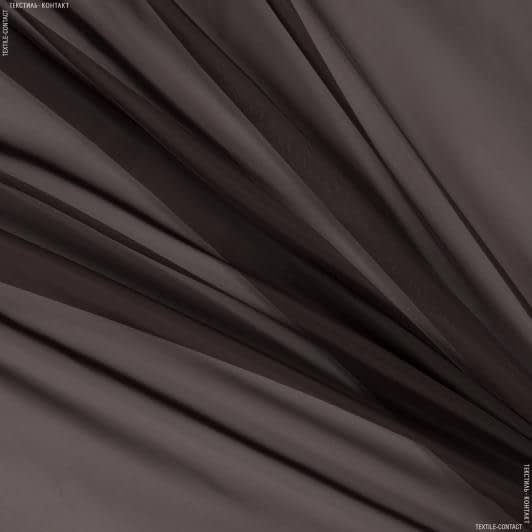 Ткани вуаль - Тюль вуаль цвет черный шоколад