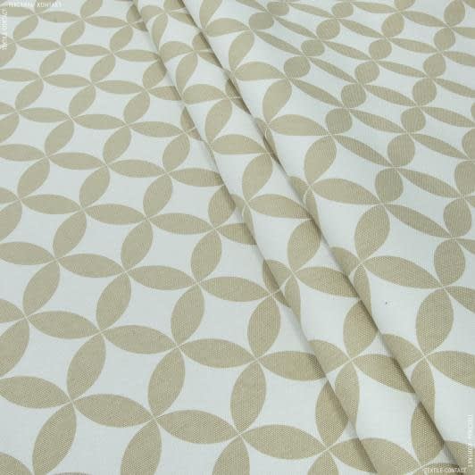Ткани для декора - Декоративная ткань Арена Аквамарин бежевая