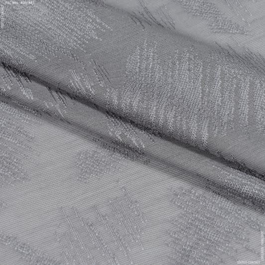 Ткани для скрапбукинга - Гардинное полотно / гипюр Далма штрихи серо-сизый