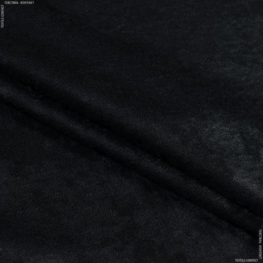 Ткани horeca - Чин-чила софт мрамор с огнеупорной пропиткой черная