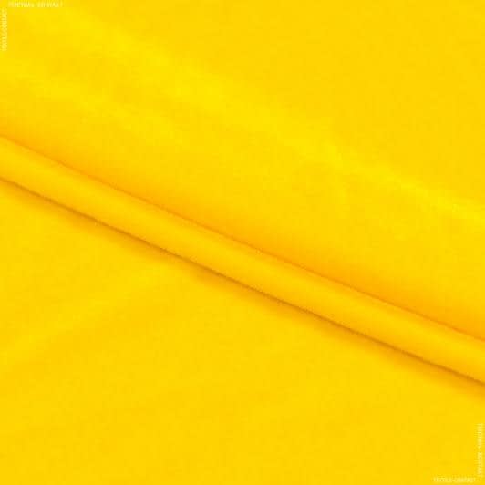 Ткани для верхней одежды - Бархат стрейч  желтый