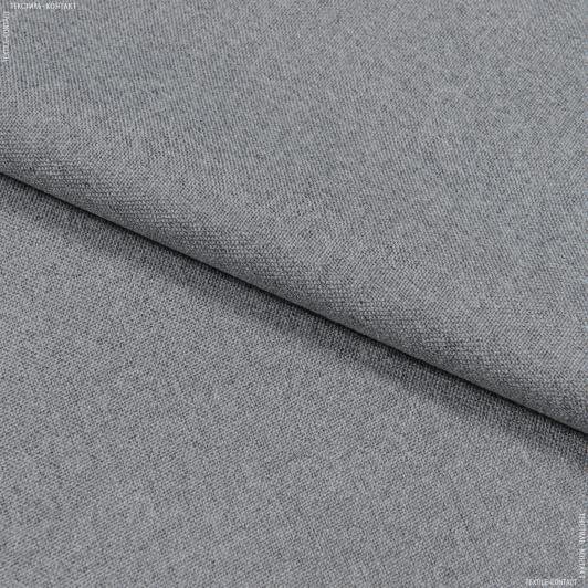 Тканини портьєрні тканини - Блекаут меланж Вуллі / BLACKOUT WOLLY темно сірий
