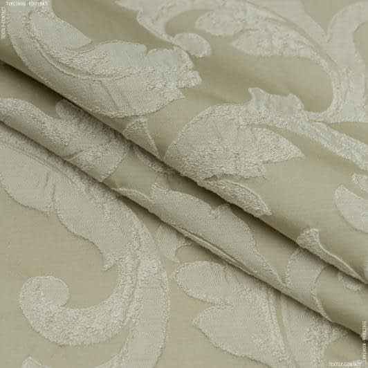 Ткани все ткани - Декоративная ткань Дрезден компаньон вязь св.оливка