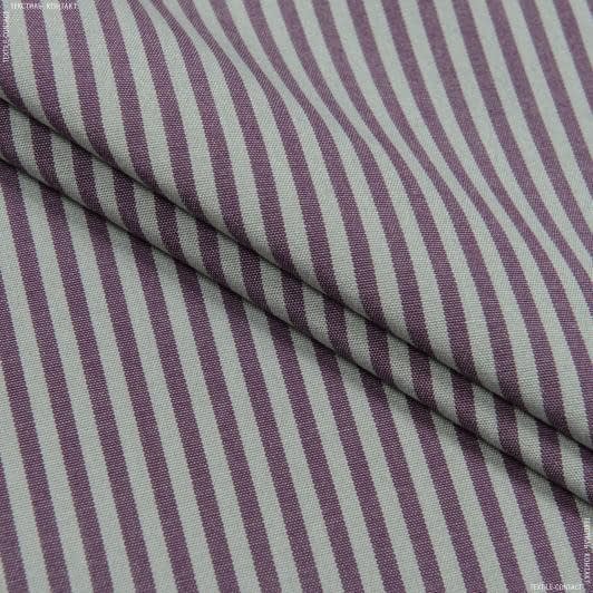 Ткани для римских штор - Дралон полоса мелкая /MARIO серая, фиолет