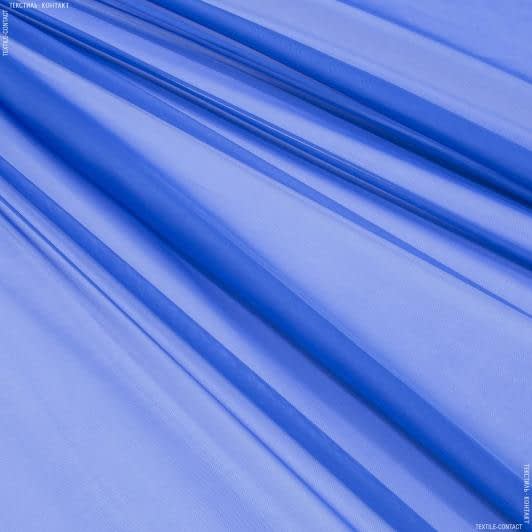 Ткани гардинные ткани - Тюль вуаль синий