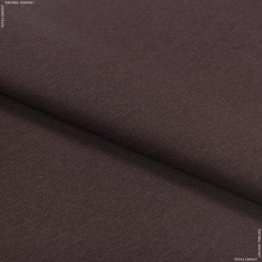 Ткани для спортивной одежды - Футер 3-нитка с начесом темно-коричневый