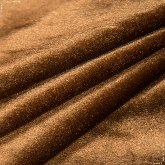Ткани для декоративных подушек - Велюр коричневый