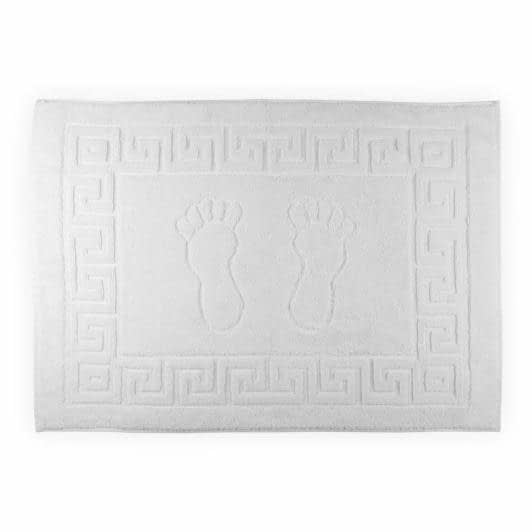 Ткани коврики - Полотенце махровое "Ножки" белый  50х70 см