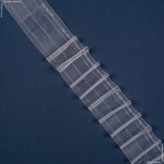 Ткани фурнитура для декора - Тесьма шторная Карандашная на трубу прозрачная КС-1:2.5 70мм/100м
