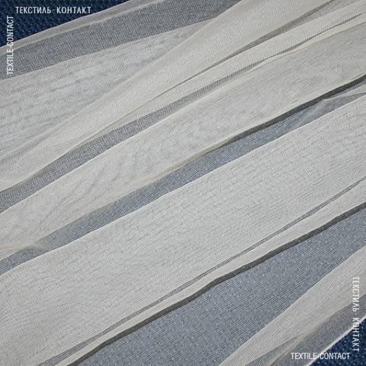 Ткани для римских штор - Тюль Луса-2 цвет крем с утяжелителем
