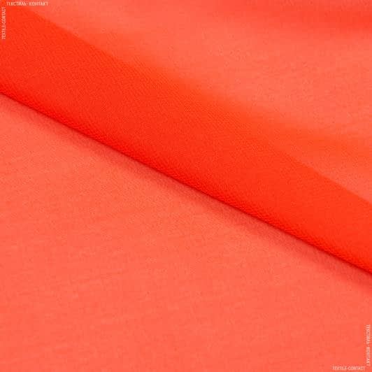 Ткани для блузок - Шифон Гавайи софт оранжево-морковный