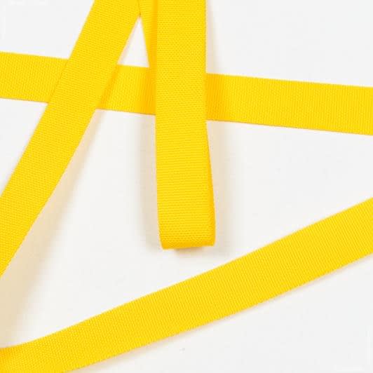Ткани для одежды - Тесьма / стропа ременная стандарт 25 мм желтая