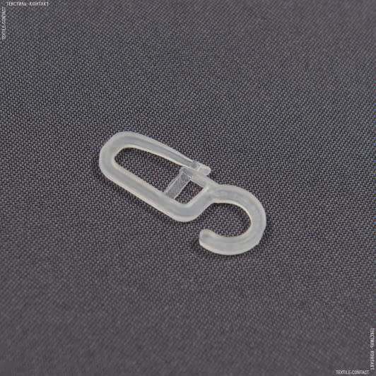 Ткани фурнитура для карнизов - Крючки на кольцо для карнизов прозрачные (100 шт/упак)
