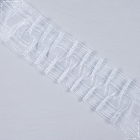 Ткани для декора - Тесьма шторная Вафелька прозрачная КС-1:2 150мм±0.5мм /50м