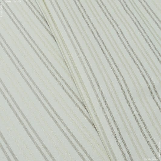 Ткани для декора - Декоративная ткань Армавир полоса цвет крем брюле