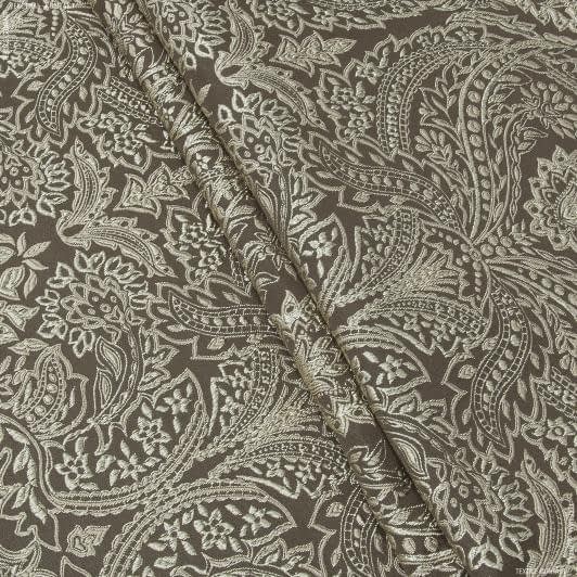 Ткани портьерные ткани - Декоративная ткань Самира коричневый,бежевый