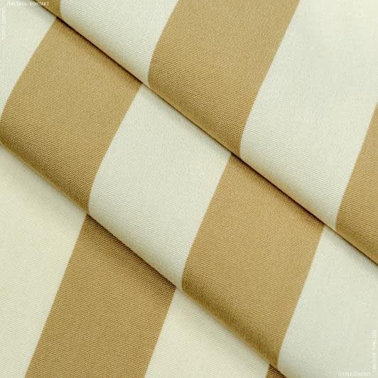 Ткани портьерные ткани - Дралон полоса /LISTADO чвктло бежевая, бежевая