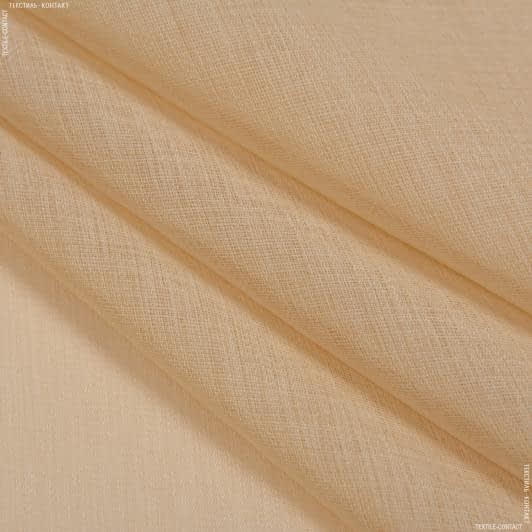 Ткани для скрапбукинга - Тюль батист Эйдис цвет золото-бежевый с утяжелителем