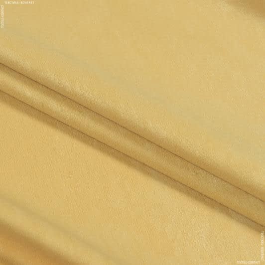 Ткани horeca - Чин-чила софт мрамор с огнеупорной пропиткой цвет св.золото