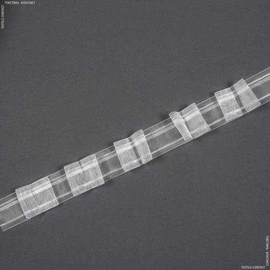 Ткани для декора - Тесьма шторная Бантовые складки прозрачная КС-1:2.5 40мм±0.5мм/50м