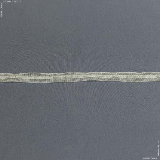 Ткани тесьма - Тесьма шторная для Римских штор с петельками без тунельки прозрачная 16мм±0.5мм/200м