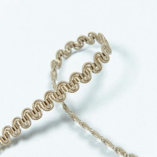 Ткани фурнитура для декора - Тесьма окантовочная Фиджи цвет бронзовый 10 мм