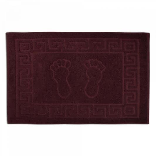 Ткани коврики - Полотенце махровое "Ножки"  50х70 коричневый