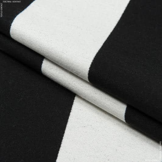 Тканини для меблів - Декоративна тканина Имера чорний, молочний