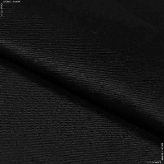 Ткани для юбок - Сорочечная твил черная