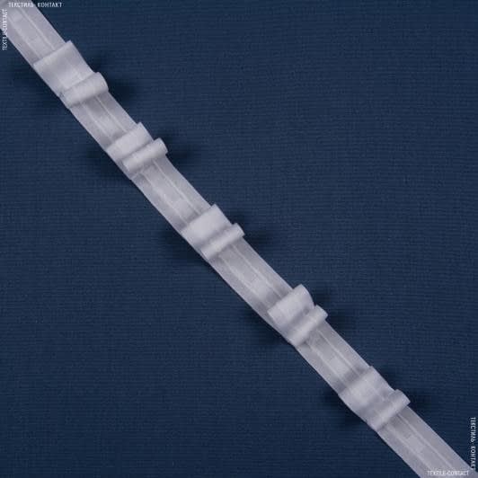 Ткани все ткани - Тесьма шторная Бантовыя складки матовая КС-1:2.5 25мм±0.5мм/100м