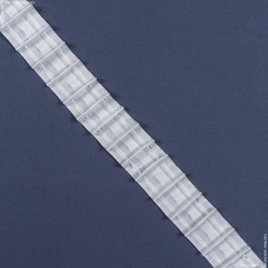 Ткани тесьма - Тесьма шторная Равномерная матовая КС-1:1.5 40мм±0.5мм /100м