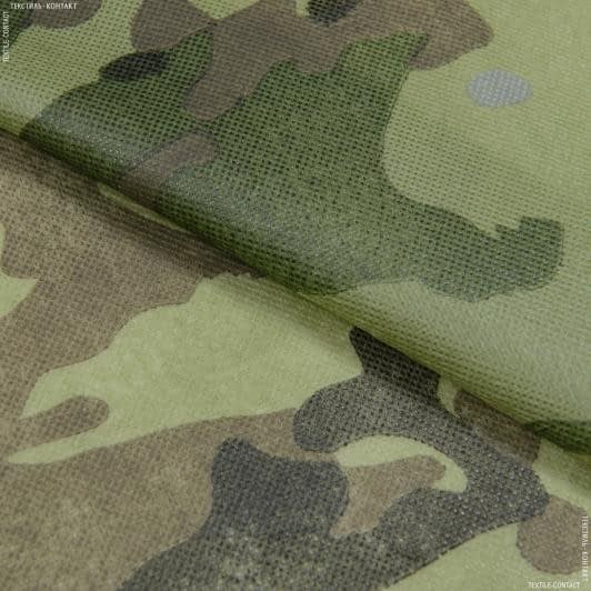 Ткани камуфляжная ткань - Спанбонд (ТУ) 70G принт мультикам зеленый