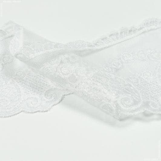 Ткани для пэчворка - Декоративное кружево Дания цвет бело-молочный 10 см