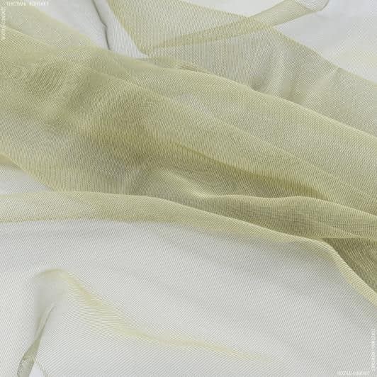 Ткани все ткани - Тюль сетка Микро нет цвет т.оливка с утяжелителем