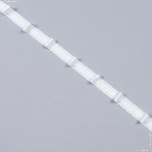 Ткани тесьма - Тесьма шторная Волна Одна складка матовая КС-1:1.5 26мм±0.5мм/200м