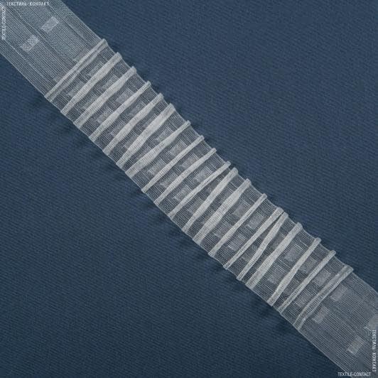Ткани для декора - Тесьма шторная Равномерная прозрачная КС 1:2.5 65мм±0.5мм/100м