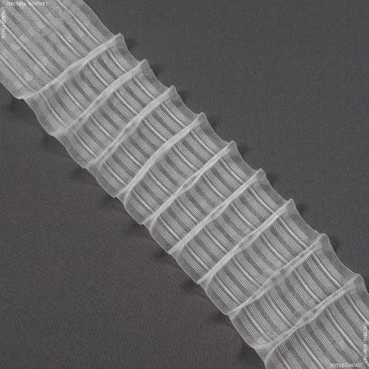 Ткани для декора - Тесьма шторная Равномерная многокарманная прозрачная КС-1:1.5 100мм±0.5мм/50м
