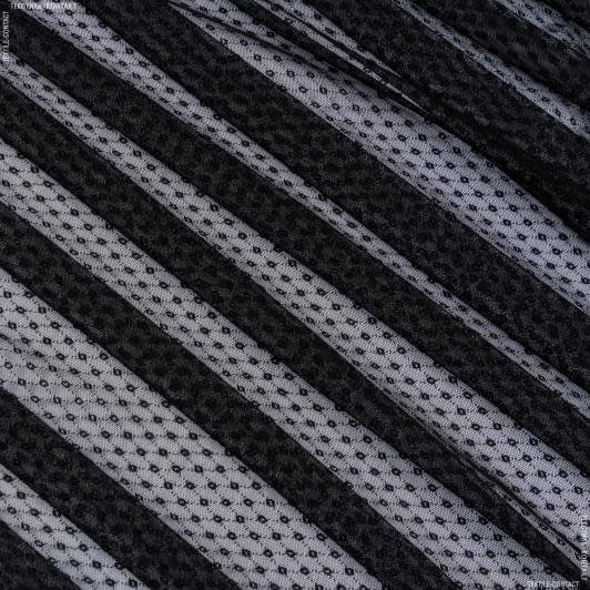 Ткани для декора - Гардинное полотно / гипюр Марлена черный