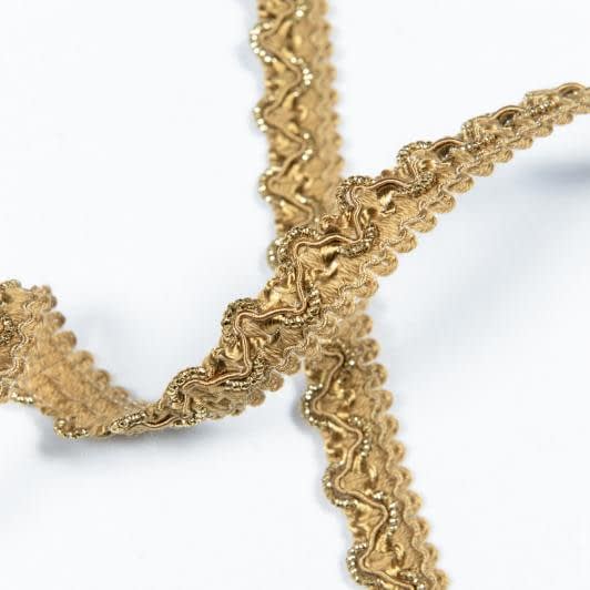 Ткани тесьма - Тесьма окантовочная Каролина цвет золото 17 мм