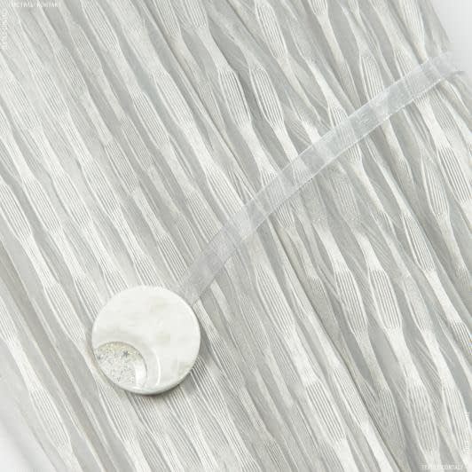 Ткани фурнитура для декора - Магнитный подхват Танго на тесьме белый d 40мм